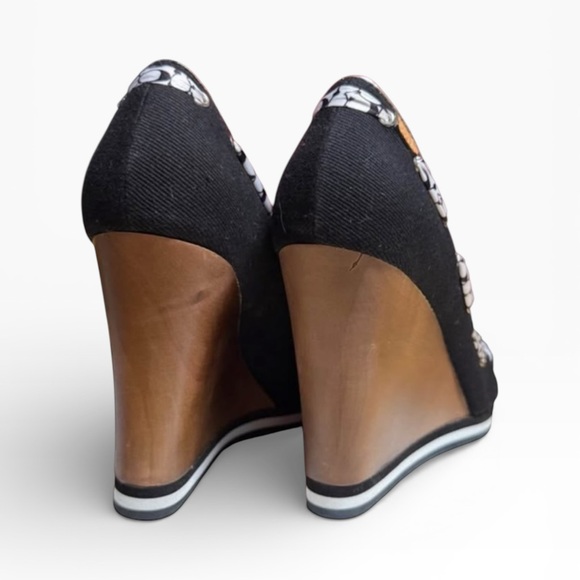NEW COACH THALIA Black & White
Denin Peep Toe wedge shoes
WOMENS 8.5 NBW - Picture 5 of 5